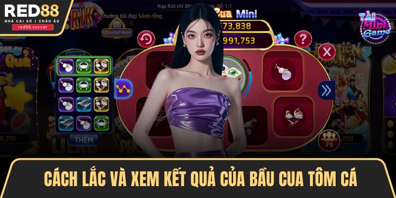 Cách lắc và xem kết quả của bầu cua tôm cá
